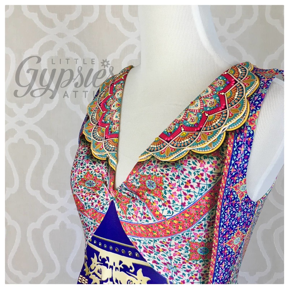 Antique Rainbow Unicorn Maxi Dress - Picture 4 of 16